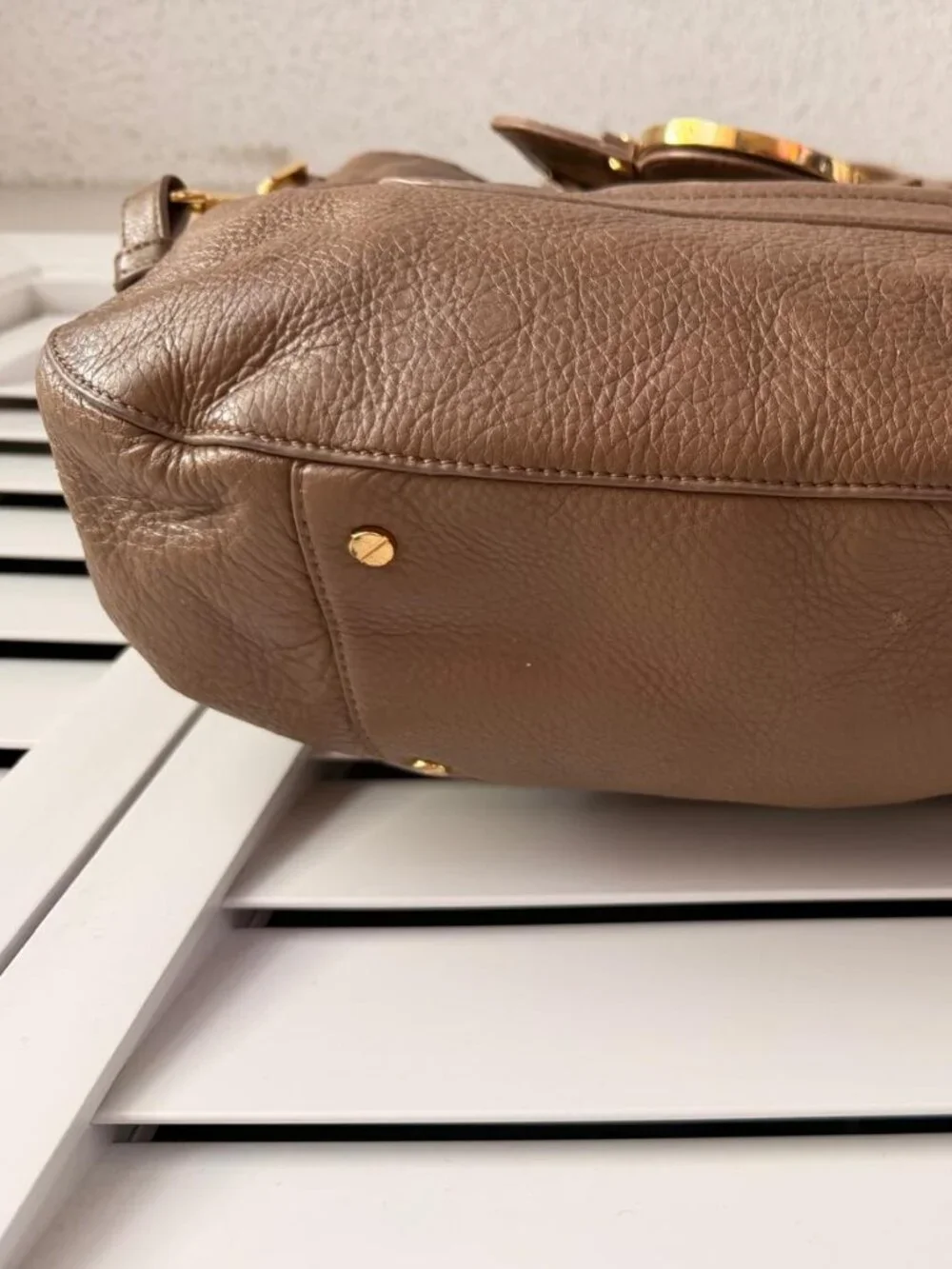 Tory Burch • Amanda Classic Dark Camel Hobo Bag • Purse • Retail $598